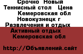 Срочно! Новый Теннисный стол › Цена ­ 100 - Кемеровская обл., Новокузнецк г. Развлечения и отдых » Активный отдых   . Кемеровская обл.